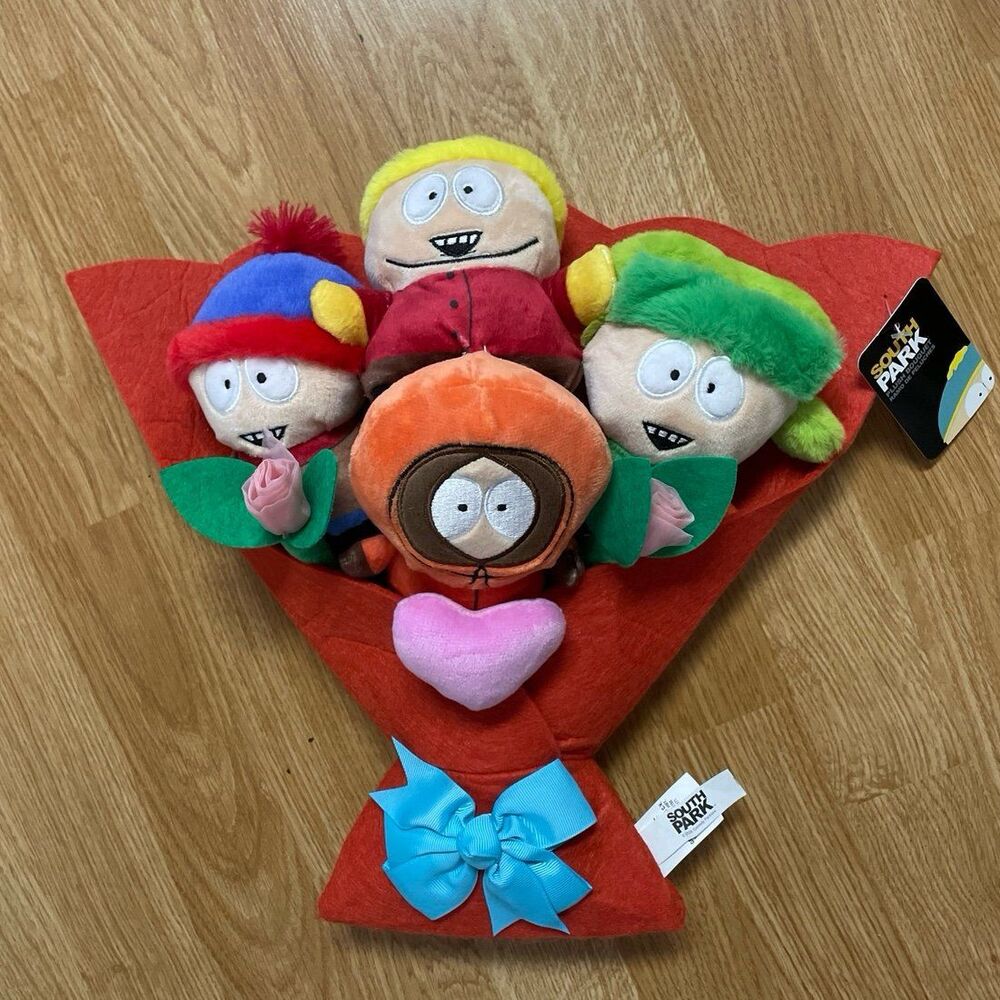 South Park Plush Bouquet by Ruz Kyle Stan Cartman Kenny NWT